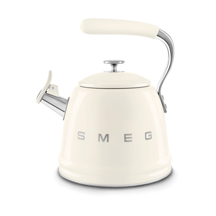Smeg 50's Style vattenkittel med vissla, Creme Smeg