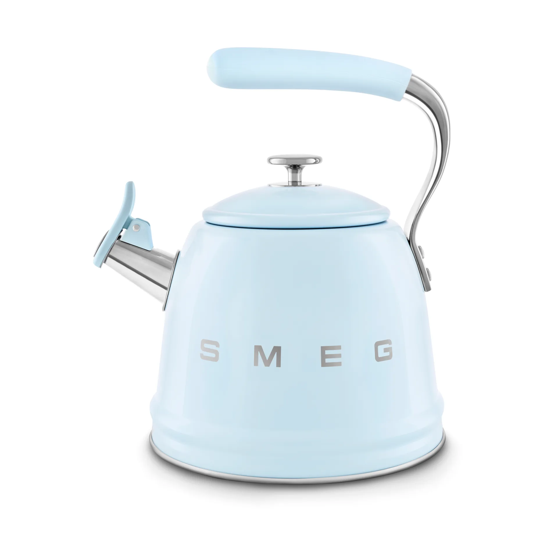 Smeg 50's Style vattenkittel med vissla, Pastell blue Smeg