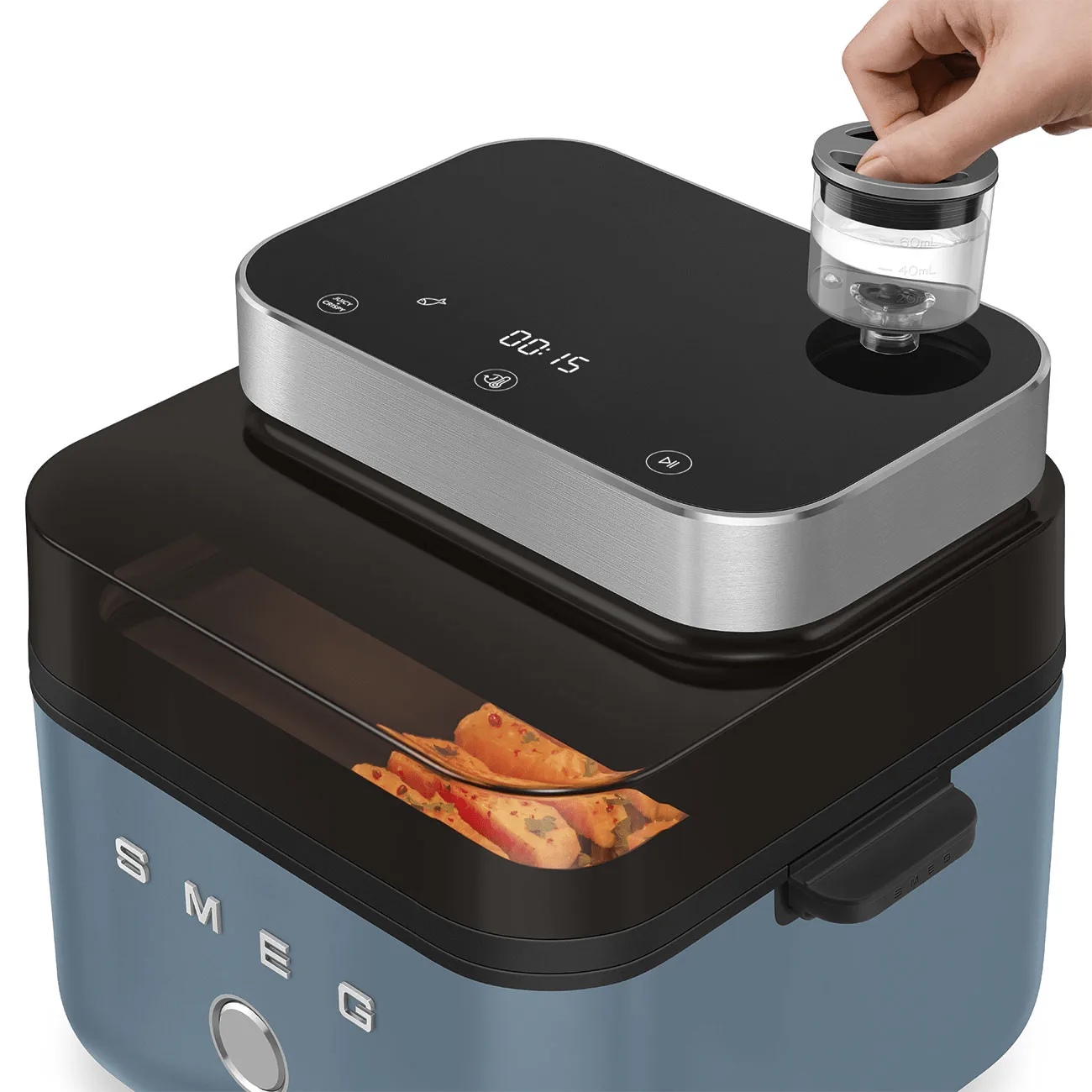 Smeg Air Fryer, Storm blue matt Smeg