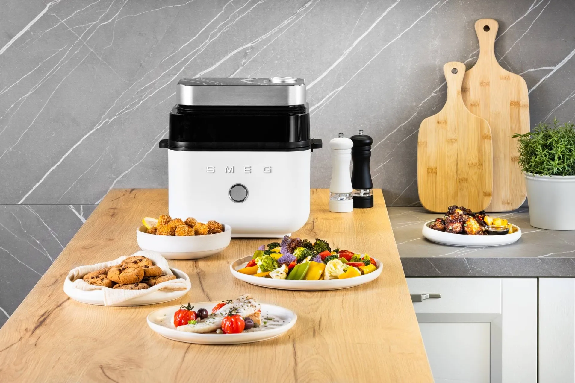 Smeg Air Fryer, Vit matt Smeg