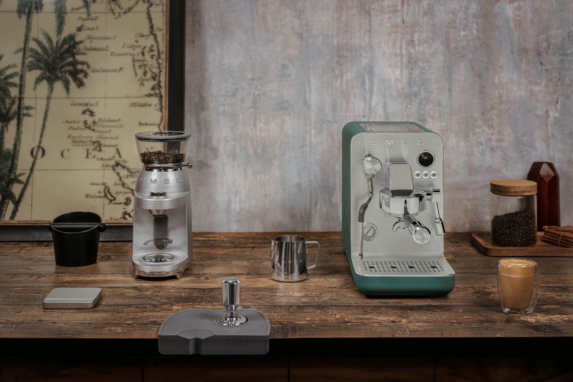 Smeg minipro espressomaskin, Emerald green Smeg