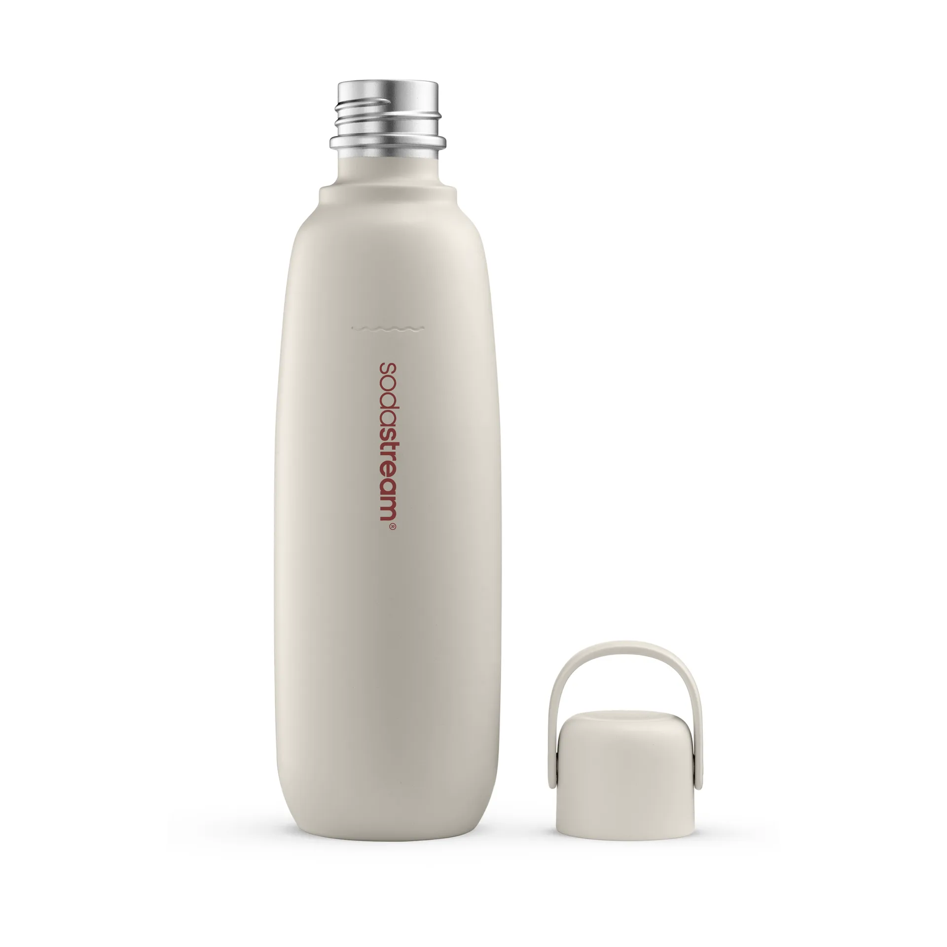 Fizz & Go flaska, Sand-rostfritt stål, 0,9 L Sodastream