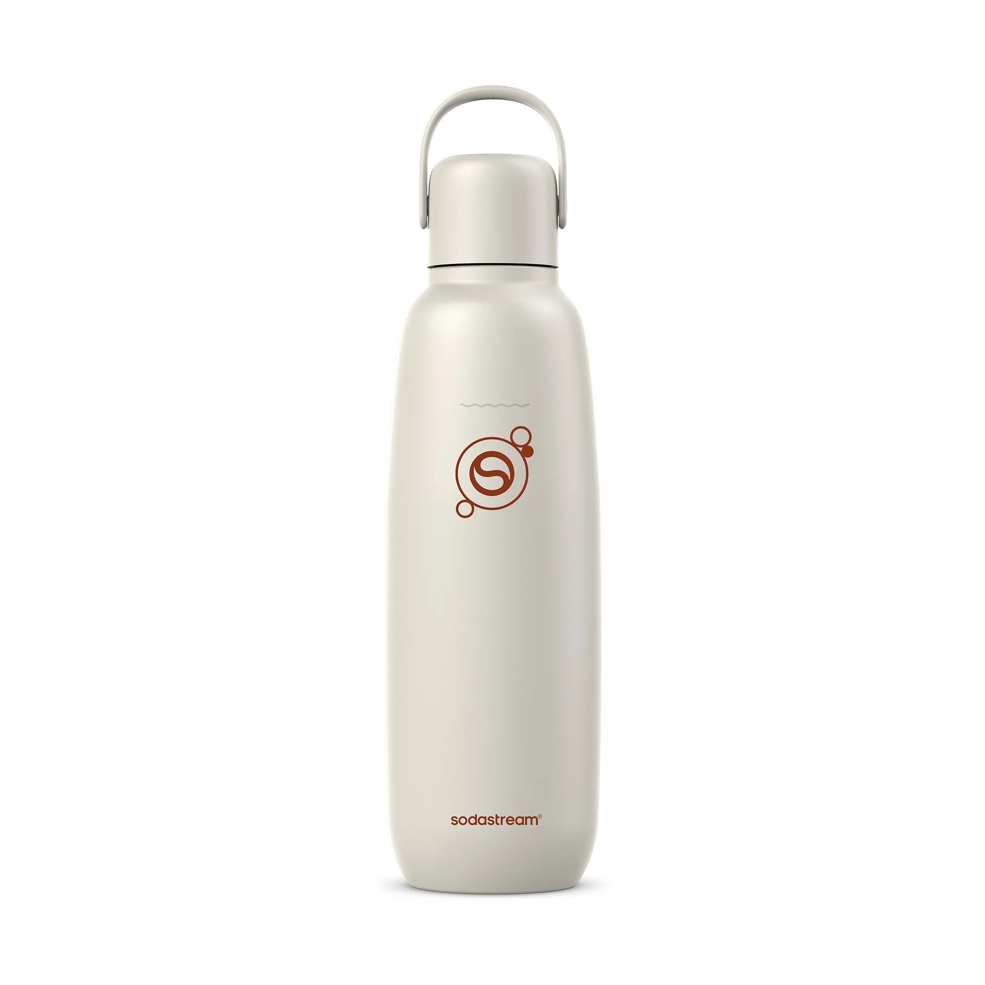 Fizz & Go flaska, Sand-rostfritt stål, 0,9 L Sodastream