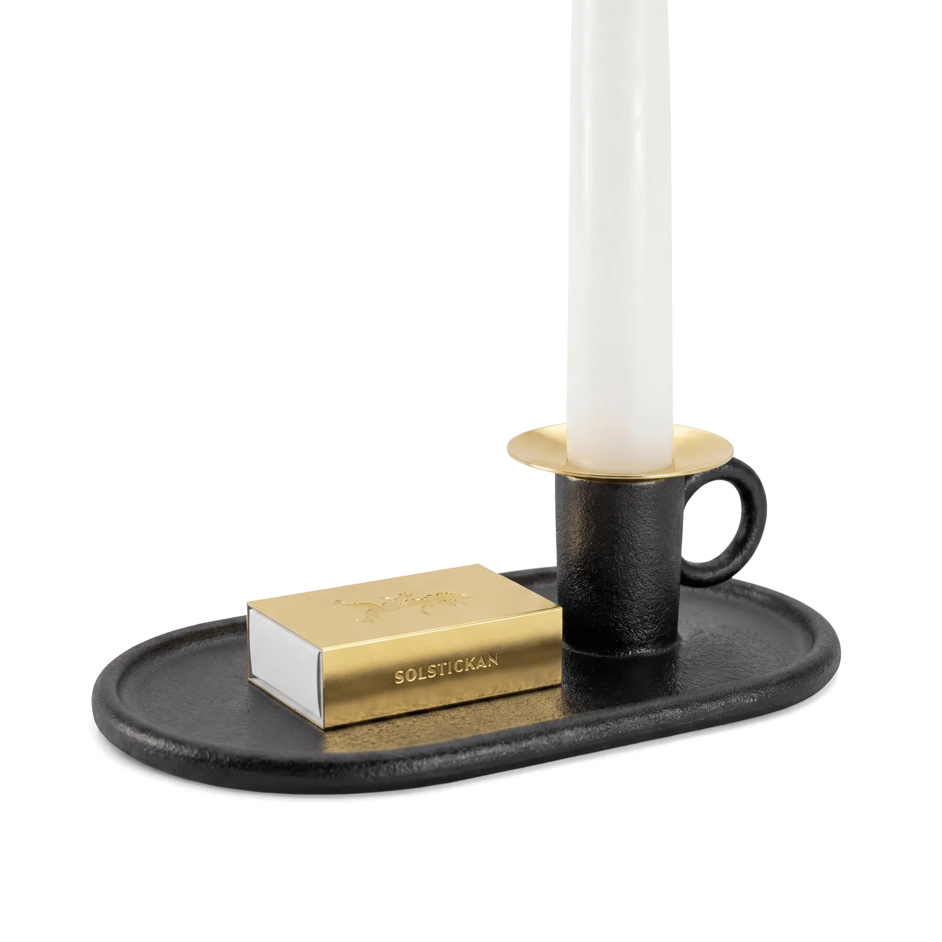 Solstickan Design Kammakarljusstake med tändsticksetui Solstickan kammarljusstake inkl tändsticksetui