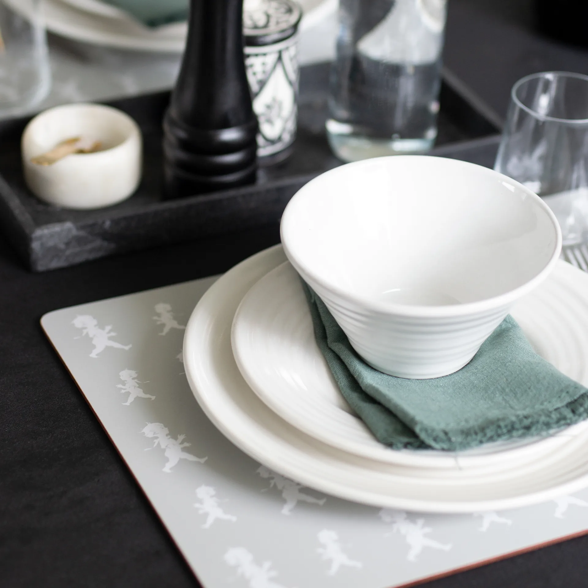 Solstickan bordstablett 30x40 cm 2-pack, Grå Solstickan Design