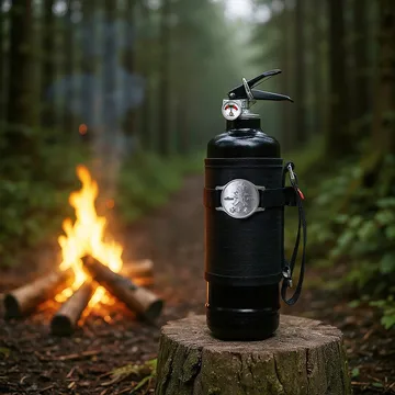 Solstickan brandsläckare 1 kg, Outdoor edition - Svart - Solstickan Design