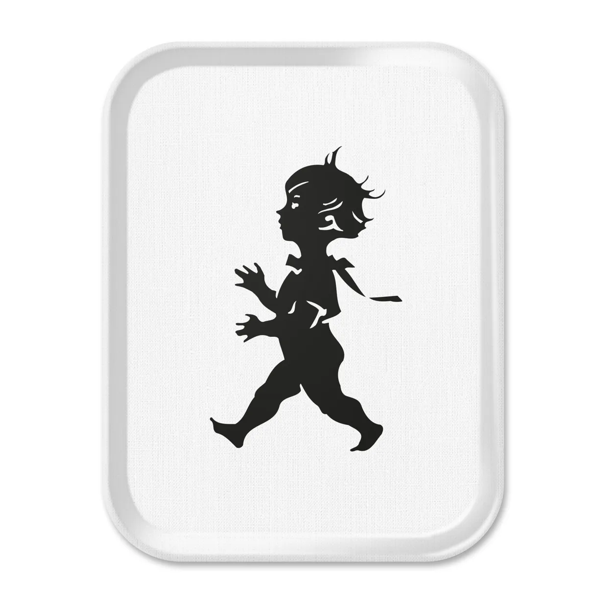 Alternativ bild 0 för Solstickan - Bricka 36x28 cm Vit/Svart