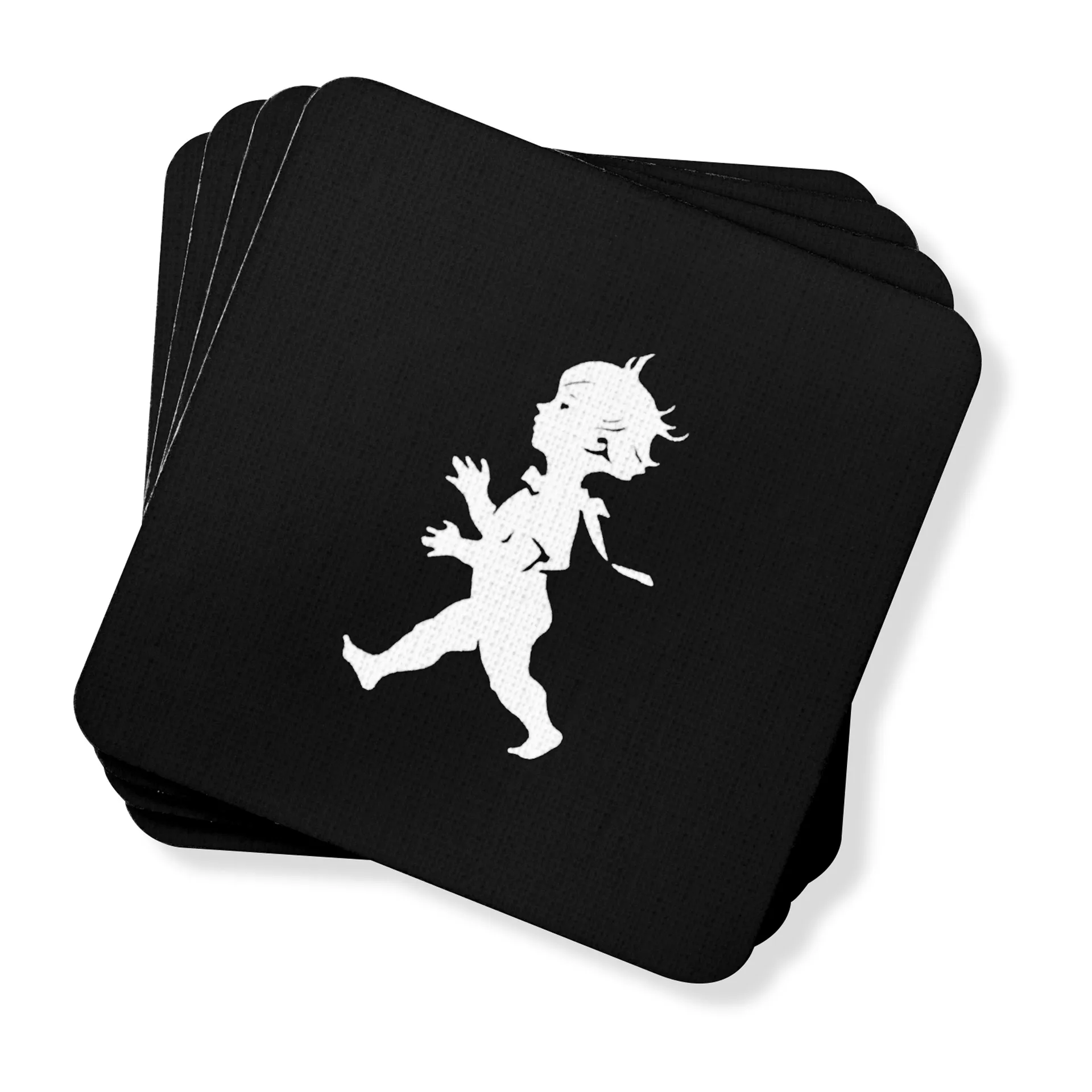 Solstickan glasunderlägg 10x10 cm 4-pack, Svart Solstickan Design