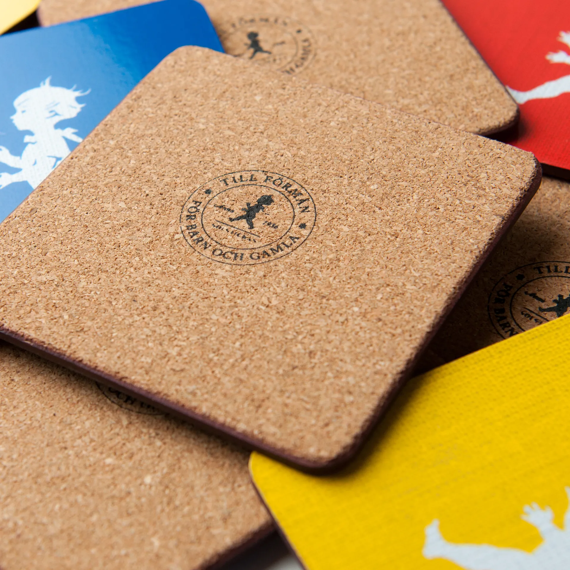 Solstickan glasunderlägg 10x10 cm 4-pack, Svart Solstickan Design