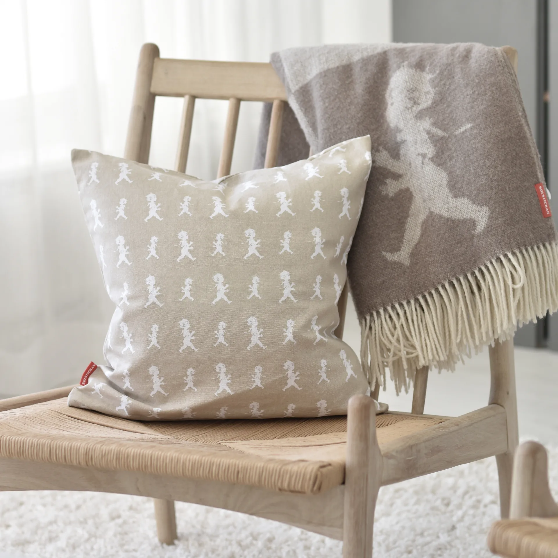 Solstickan kuddfodral 50x50 cm, Sand Solstickan Design