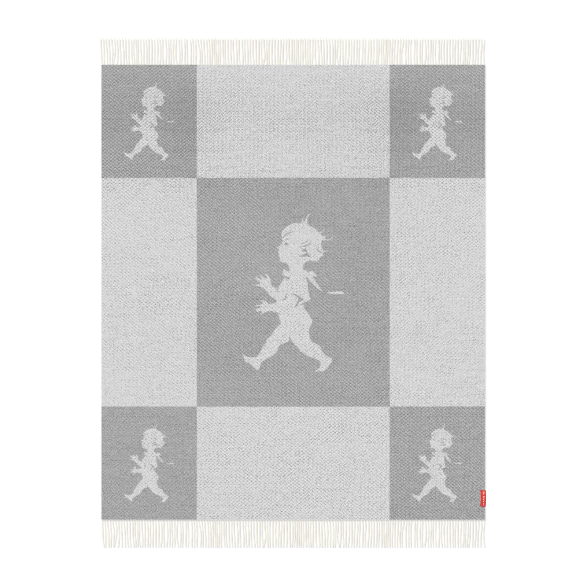 Solstickan pläd marinoull 130x170 cm, Ljusgrå Solstickan Design