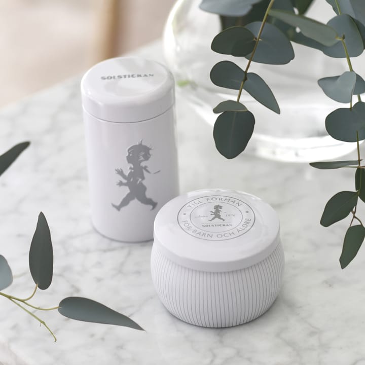 Solstickan presentbox doftljus + tändsticksrör, Vit - doftljus eukalyptus Solstickan Design