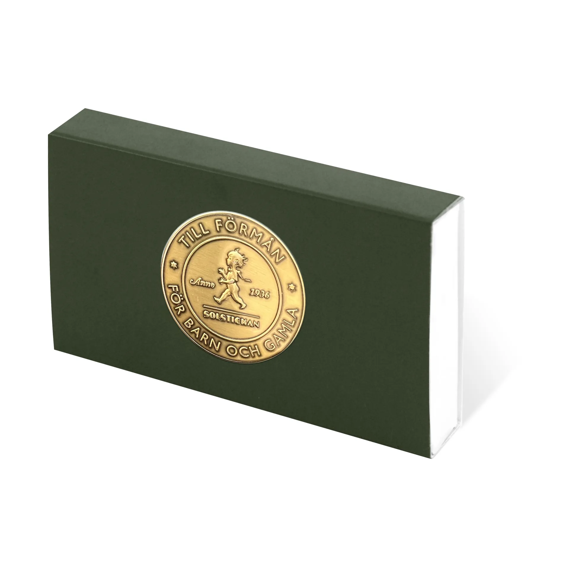 Solstickan tändsticksask 50-pack, Grön Solstickan Design