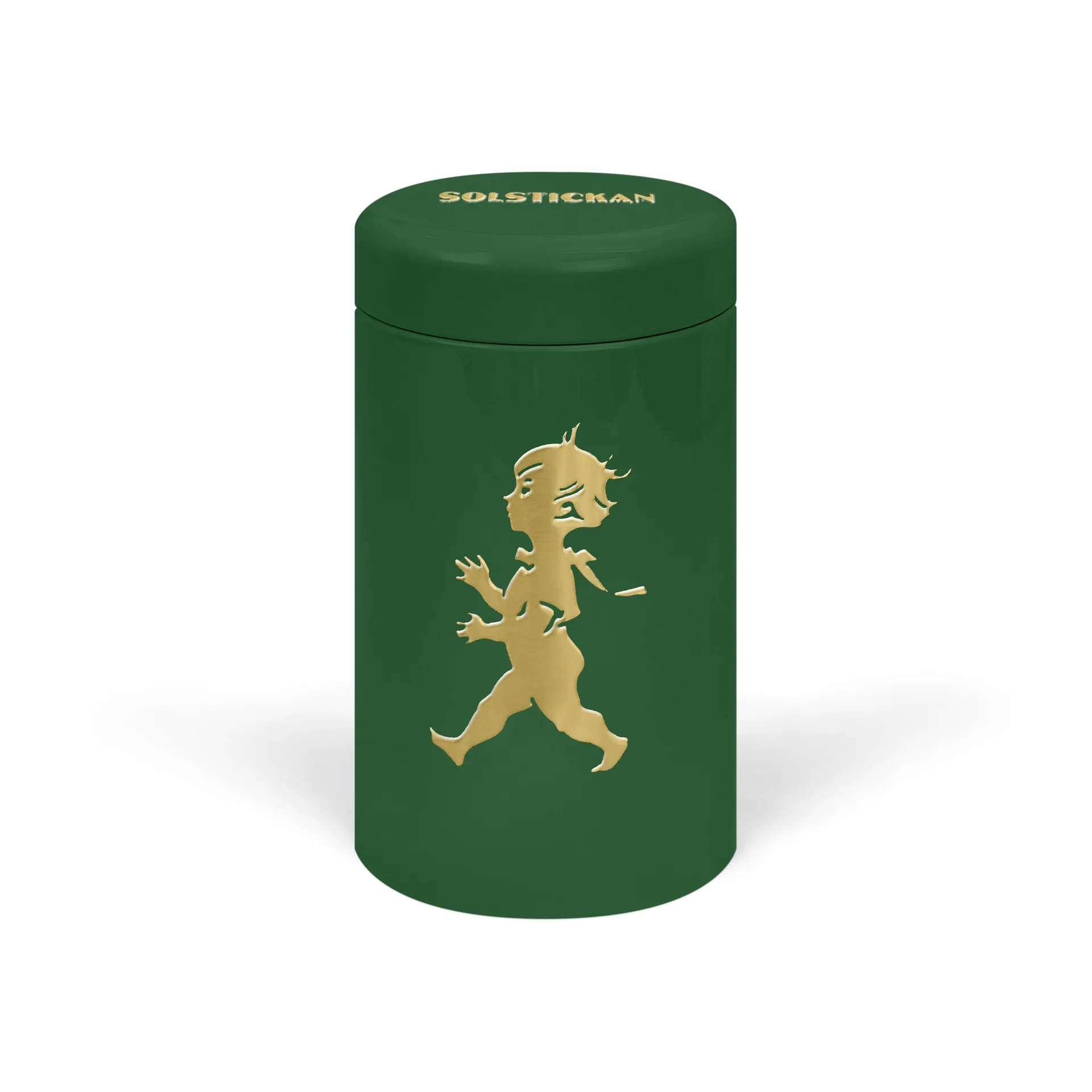 Solstickan tändsticksrör 100-pack, Grön-guld Solstickan Design