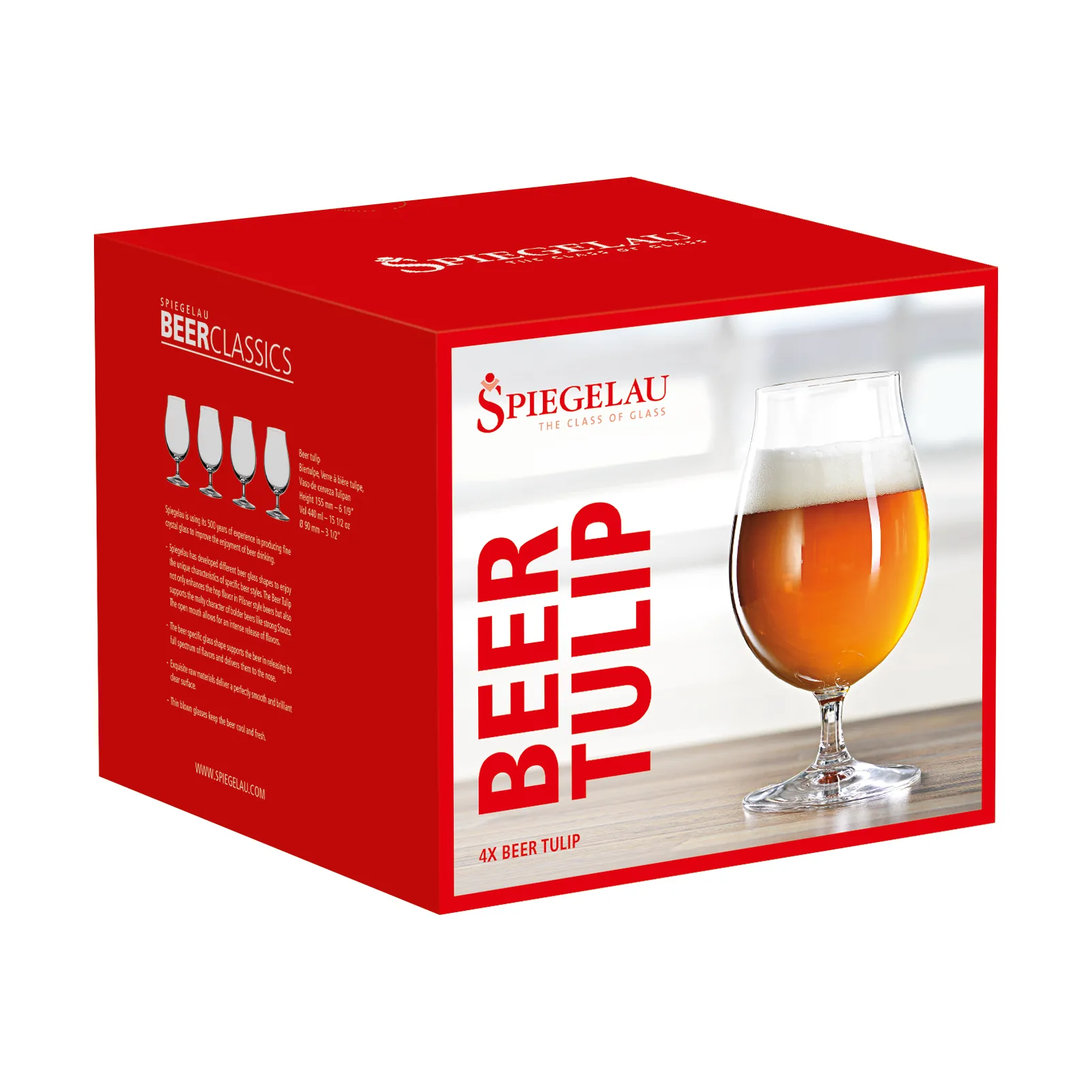 Beer Classics Tulipsglas 44cl, 4-pack, klar Spiegelau