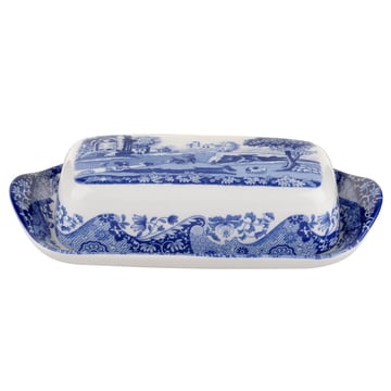 Läs mer om Spode Blue Italian smörask 20x10 cm