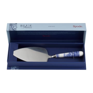 Blue Italian tårtspade 25 cm - Keramik-rostfritt stål - Spode