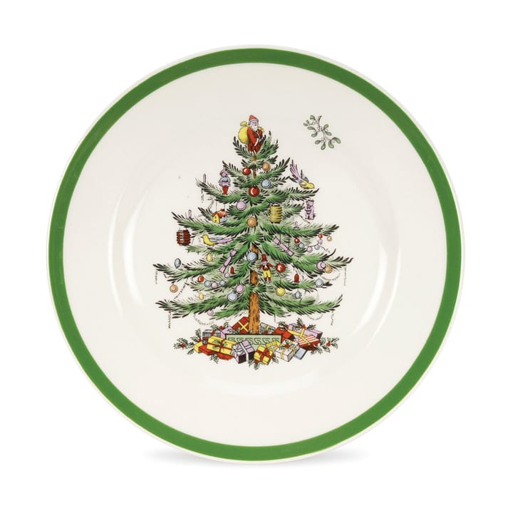 Christmas Tree assiett Ø20 cm, White-green-red Spode