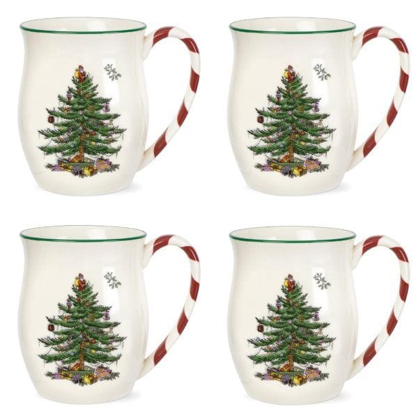 Christmas Tree mugg 40 cl 4-pack, Peppermint Spode