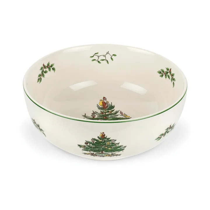 Christmas Tree serveringsskål - White-green-red, 3 L - Spode