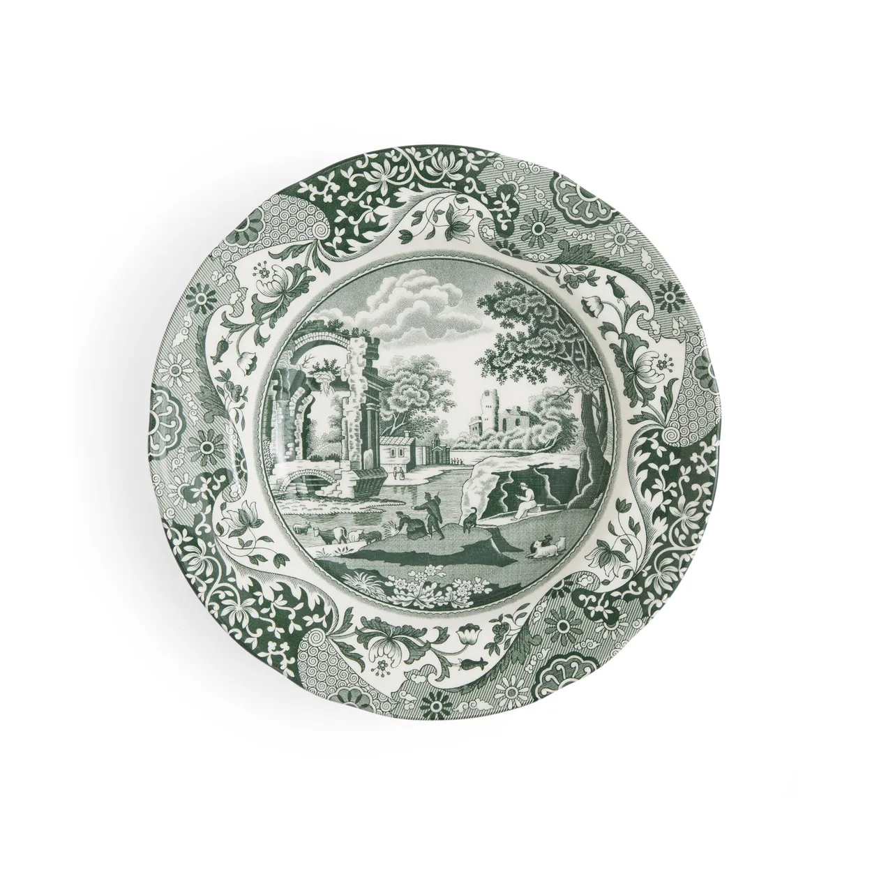 Spode Heritage Green Italian djup tallrik Gr&ouml;n, &Oslash;23 cm