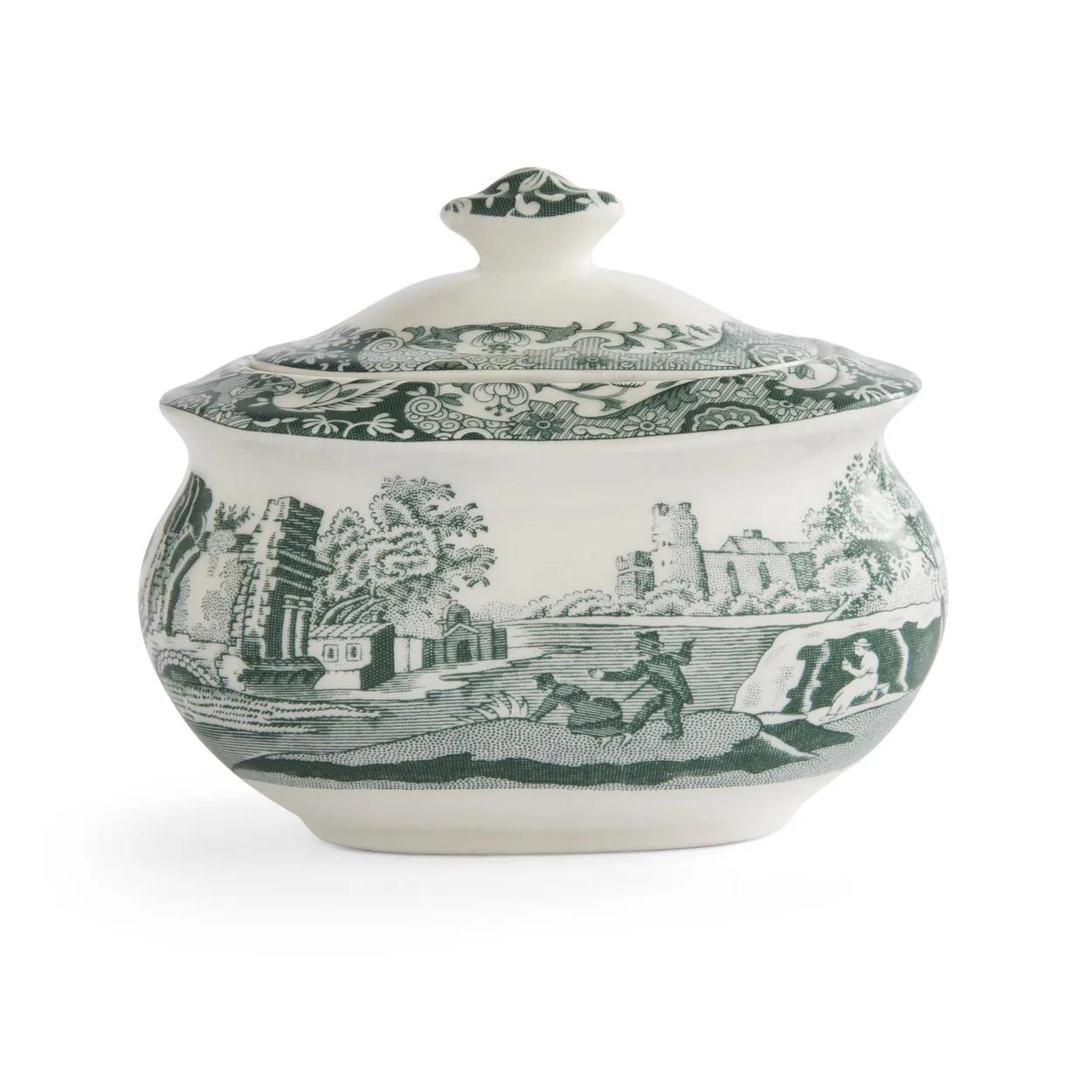 Spode Heritage Green Italian sockersk&aring;l Gr&ouml;n, 0,25 L