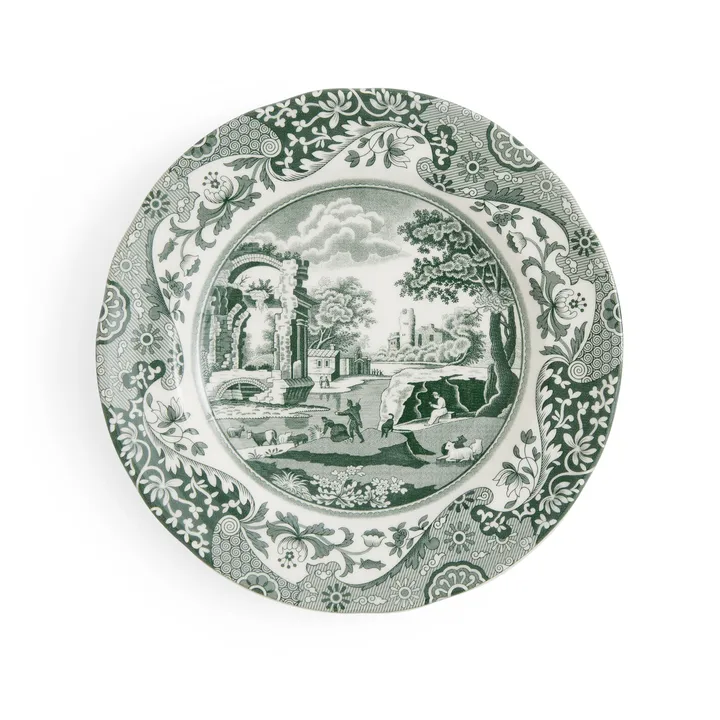 Heritage Green Italian tallrik - Grön, Ø15 cm - Spode