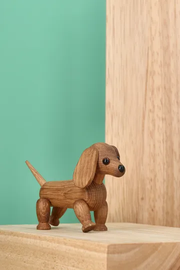 Chico hund figur - Beige, 10,5x4,8x6,8 cm - Spring Copenhagen