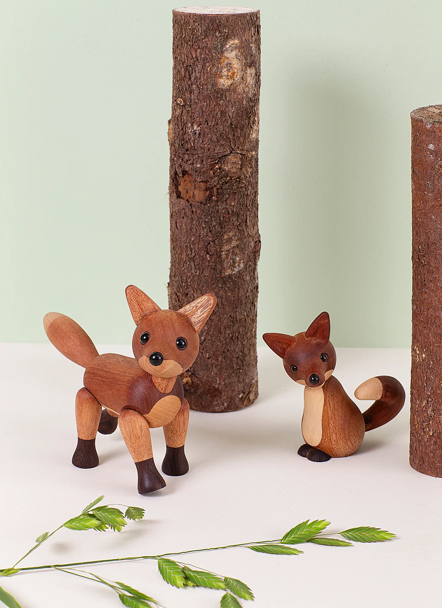 Roxy räv dekoration 10 cm, Mahogny Spring Copenhagen