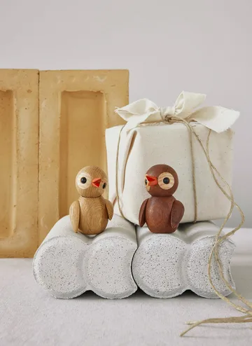 Spring Birds dekoration 6,5 cm - Jokey, Ek - Spring Copenhagen