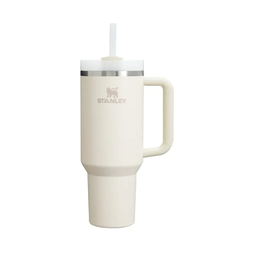 Quencher tumbler med sugrör 1,18 L, Cream white Stanley