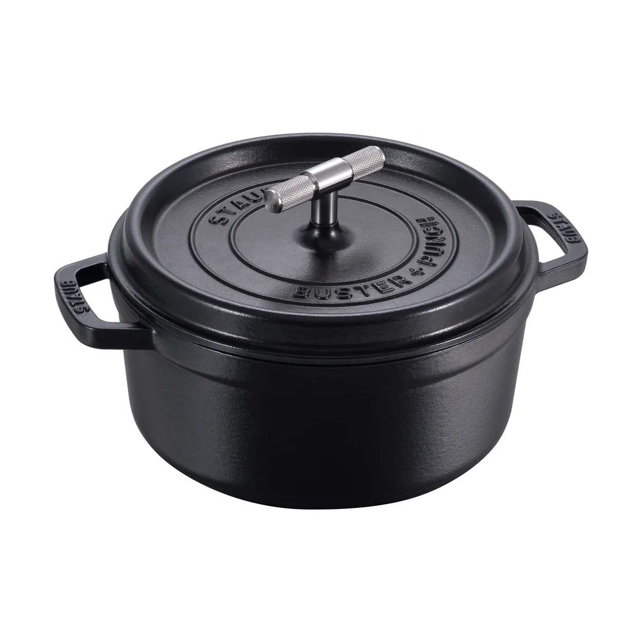 STAUB Buster & Punch gryta gjutjärn rostfritt stål 3,7 L