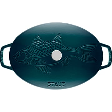 La Mer oval gryta, tre lager emalj - 32 cm - STAUB