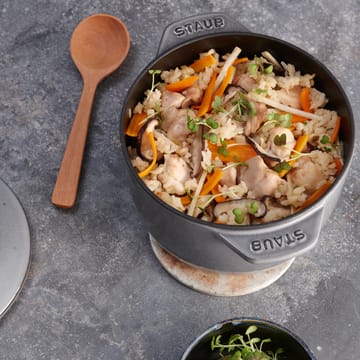 Rice cocotte gjutjärnsgryta 1,6 L - Grå - STAUB