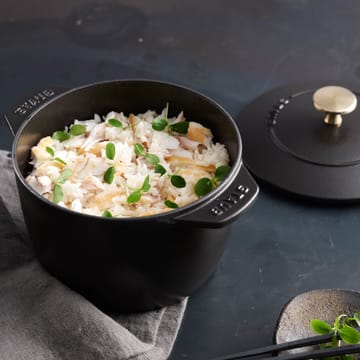 Rice cocotte gjutjärnsgryta 1,6 L - Svart - STAUB