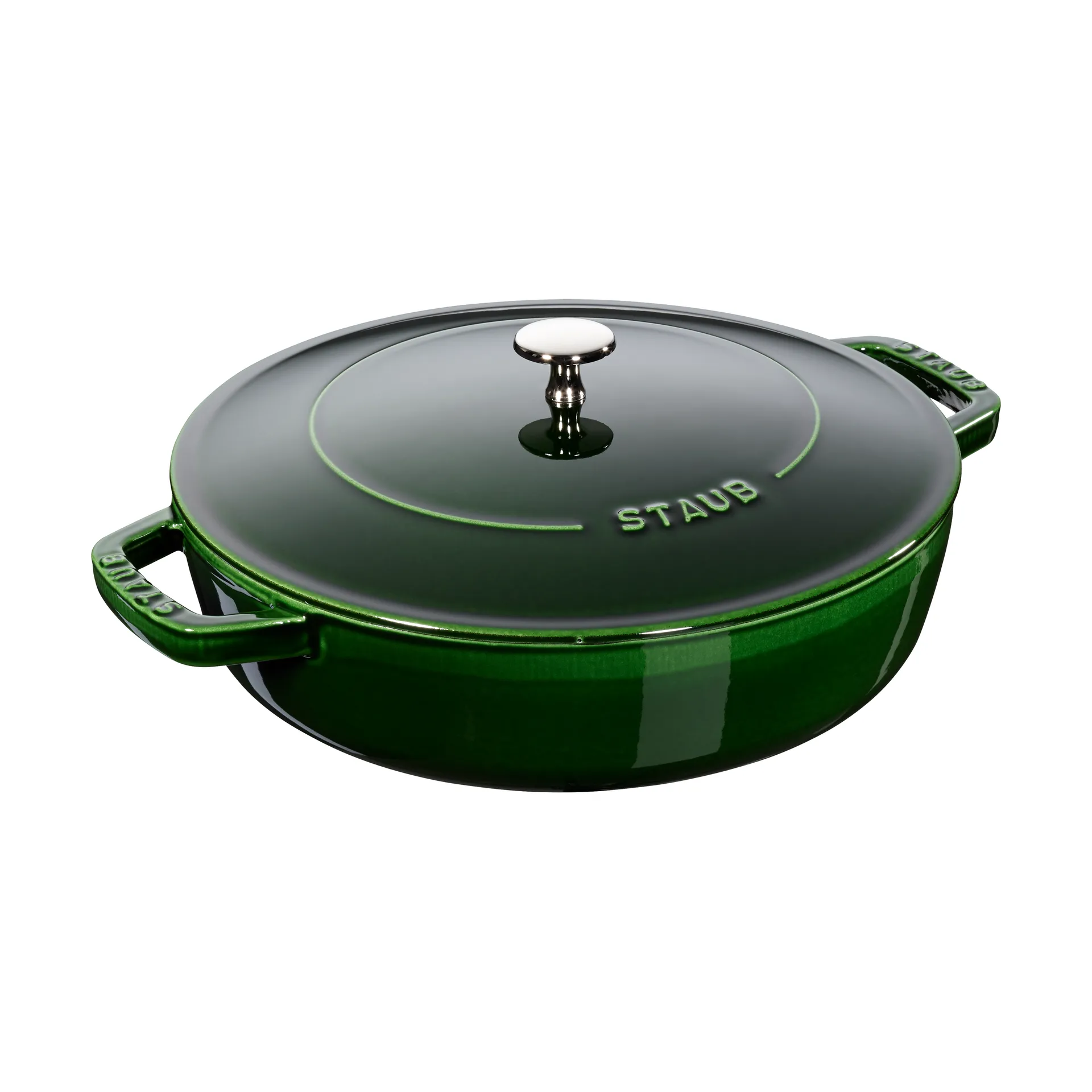 Staub Chistera traktörpanna gjutjärn Ø24 cm, Basilikagrön STAUB