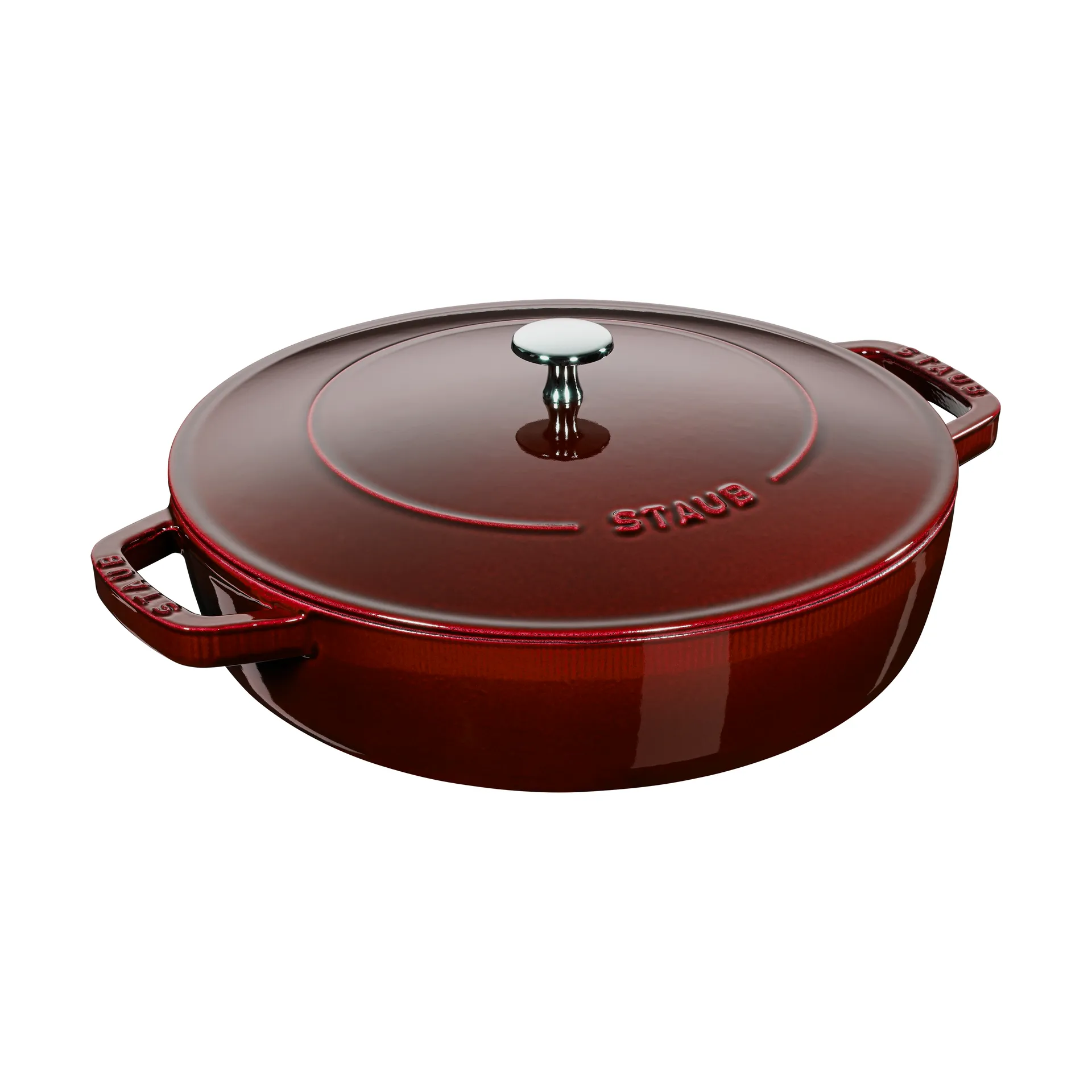 Staub Chistera traktörpanna gjutjärn Ø28 cm, Grenadinröd STAUB