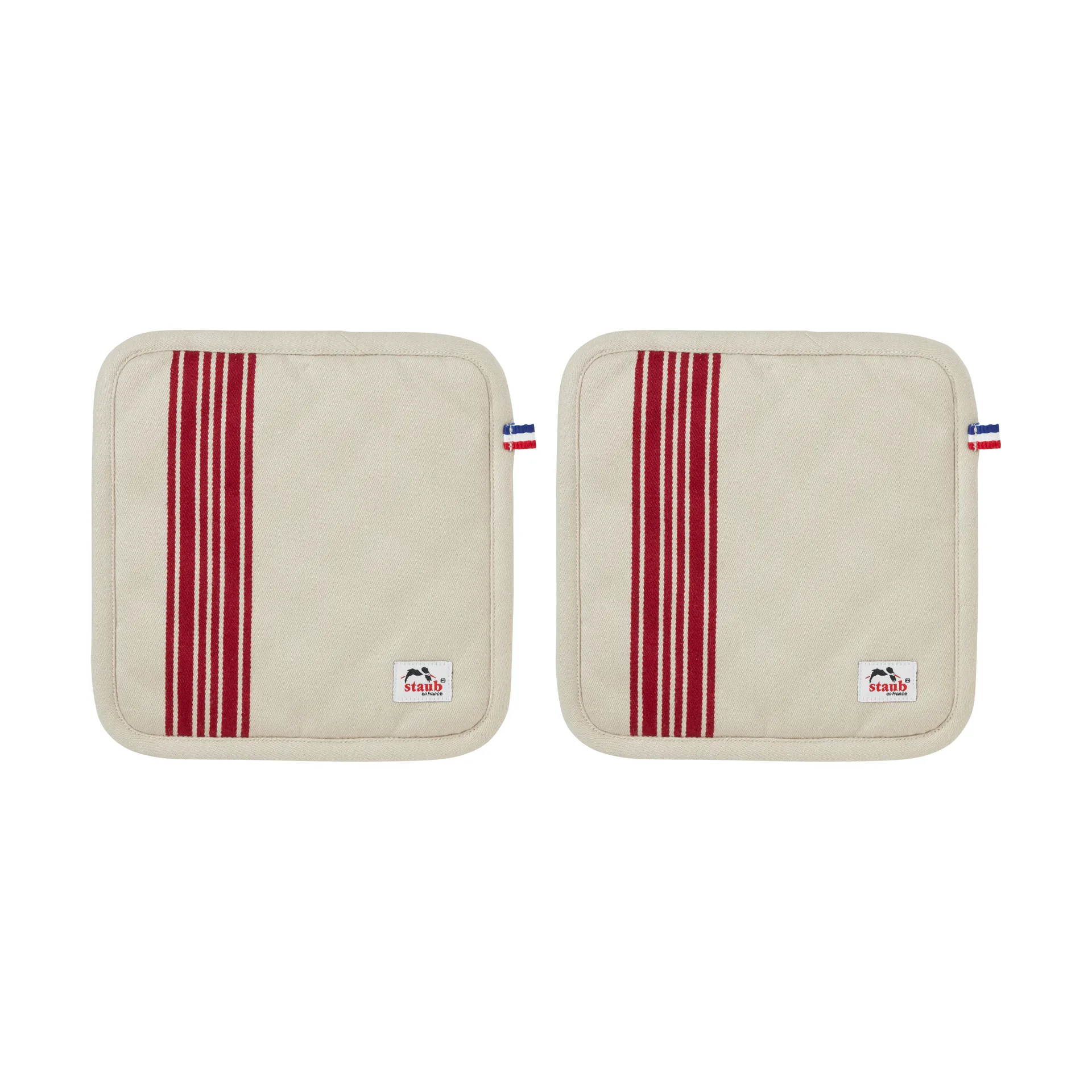 Staub grytlapp 21x21 cm 2-pack, Körsbär STAUB