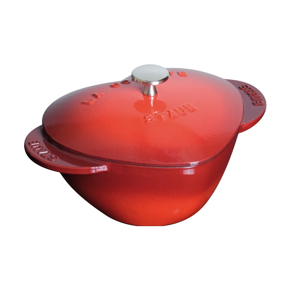 Staub La Cocotte hjärtgryta 1,75 L, Röd STAUB