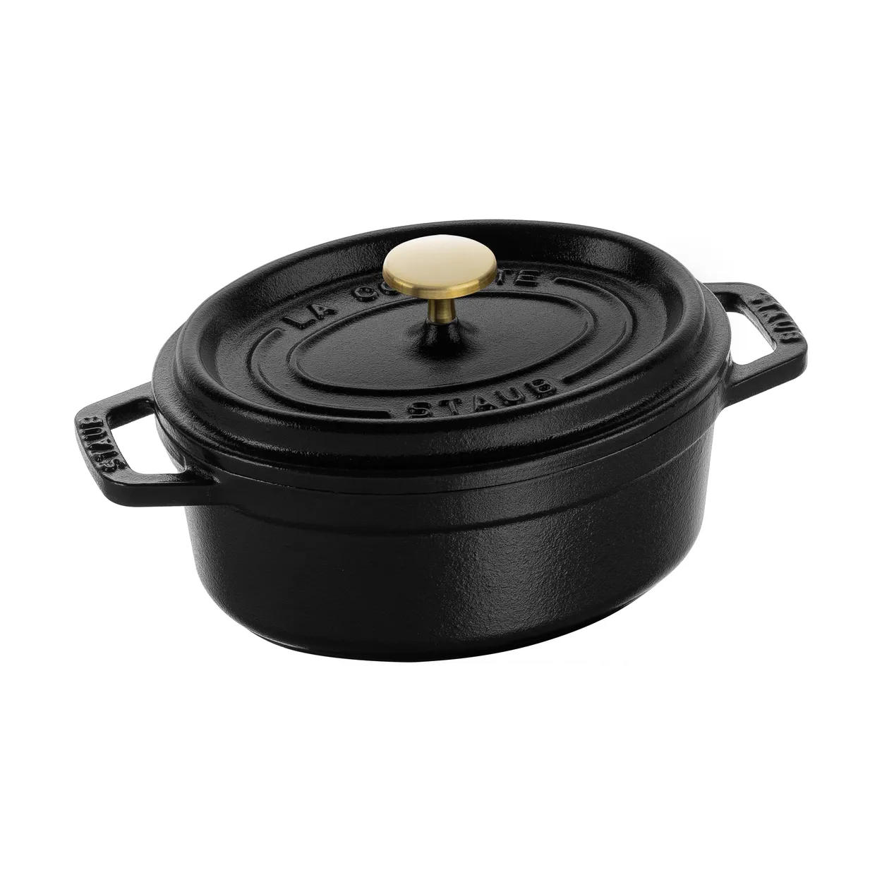STAUB Staub La Cocotte oval gryta gjutjärn 0,6 L Svart
