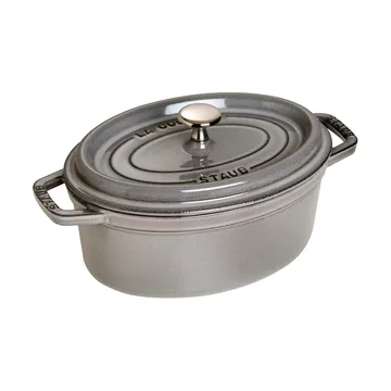 Staub La Cocotte oval gryta gjutjärn 2,35 L - Grafitgrå - STAUB