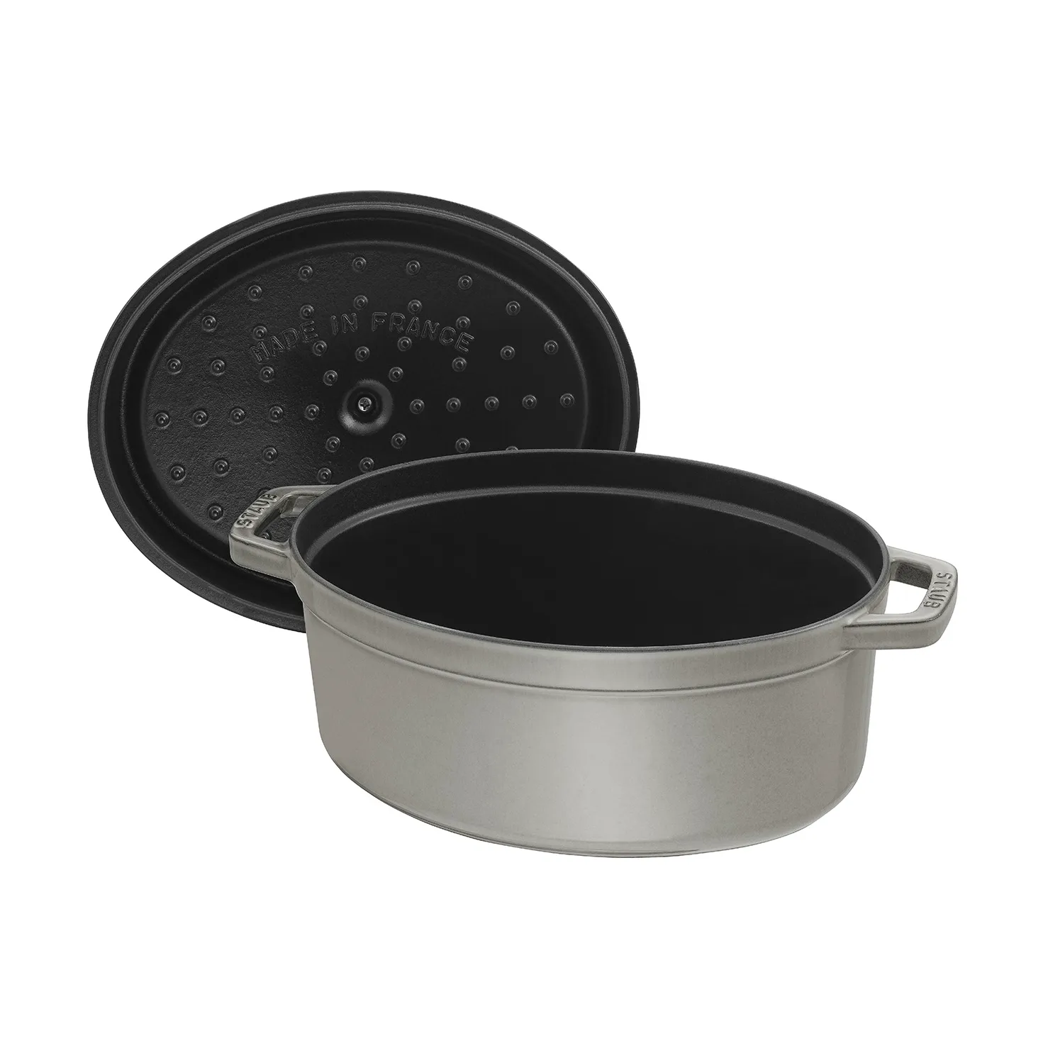 Staub La Cocotte oval gryta gjutjärn 2,35 L, Grafitgrå STAUB
