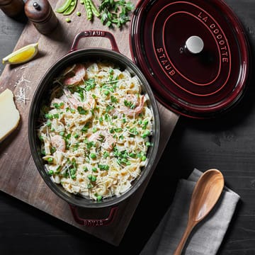 Staub La Cocotte oval gryta gjutjärn 4,2 L - Grenadinröd - STAUB