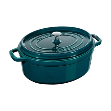 STAUB Staub La Cocotte oval gryta gjutjärn 6,7 L La Mer