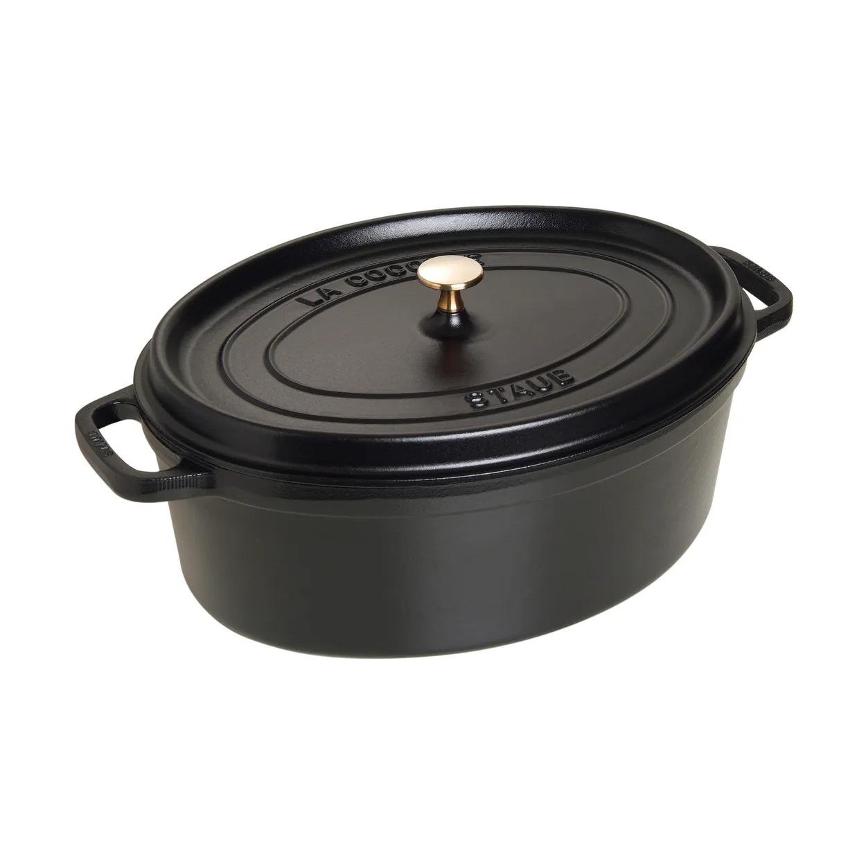STAUB Staub La Cocotte oval gryta gjutjärn 8 L Svart