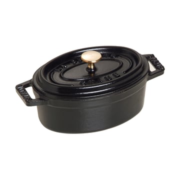 STAUB Staub La Cocotte oval minigryta gjutjärn 0,25 L Svart