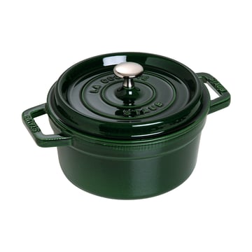 Läs mer om STAUB Staub La Cocotte rund gryta gjutjärn 2,6 L Basilikagrön