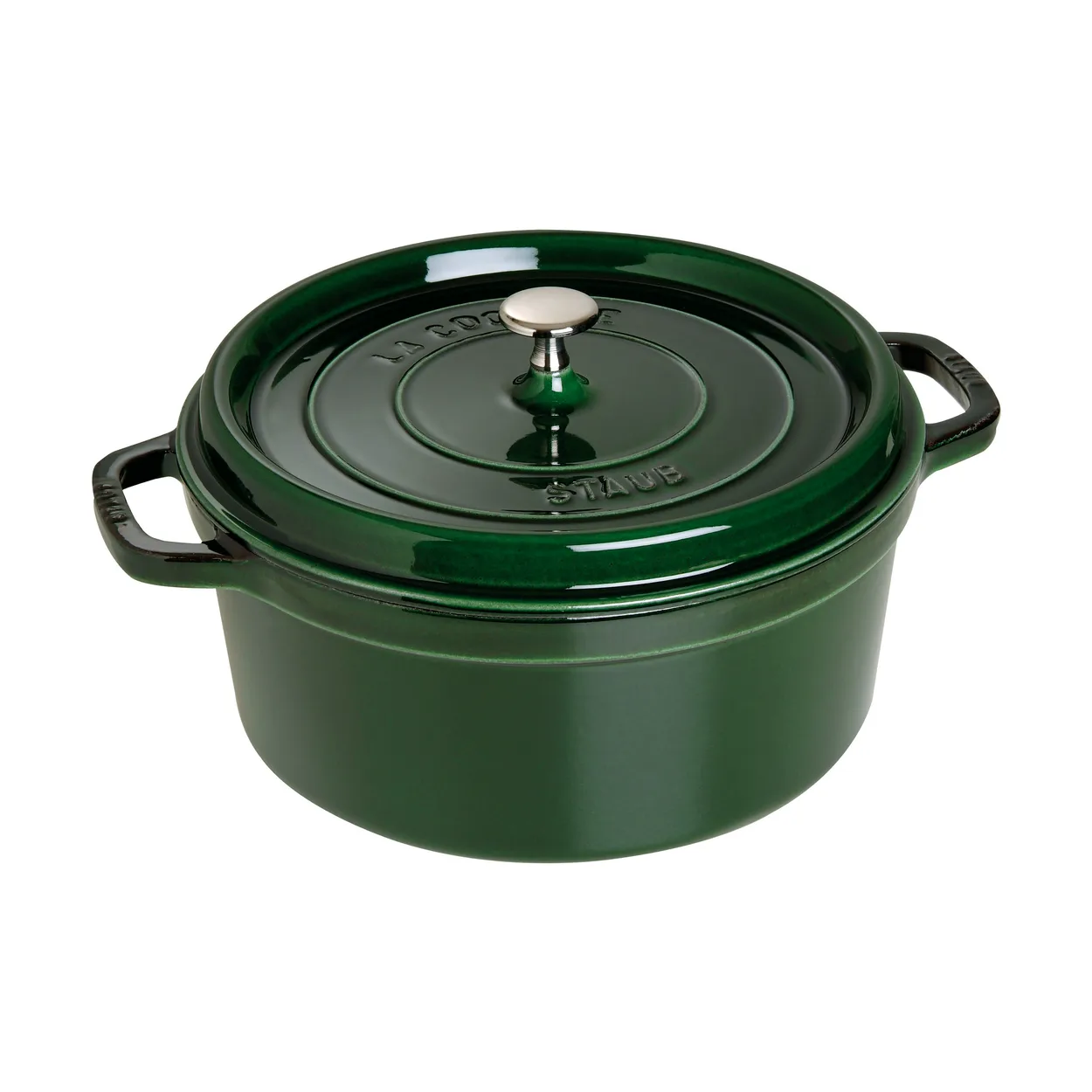 STAUB Staub La Cocotte rund gryta gjutjärn 6,7 L Basilikagrön