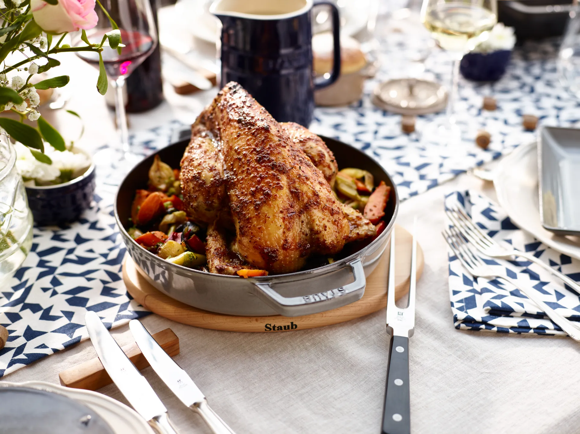 Staub magnetiskt grytunderlägg oval bok, 29 cm STAUB