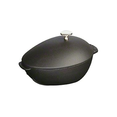 Staub musselgryta i gjutjärn 2 l, svart STAUB